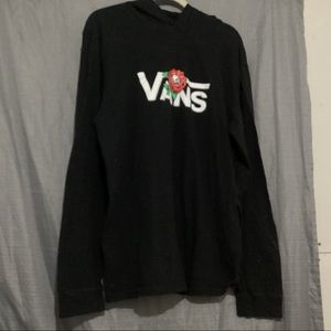 Vans hooded long sleeve tee shirt